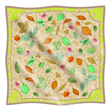 Frühling Ursprüngliches Blatt-Entwurfsgroßer silk moslemischer Schal